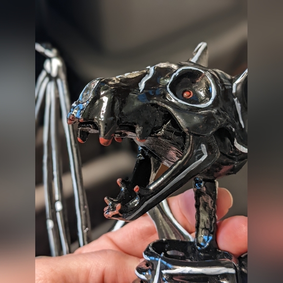 Handcrafted  Bat Skellington - Picture 2 of 9